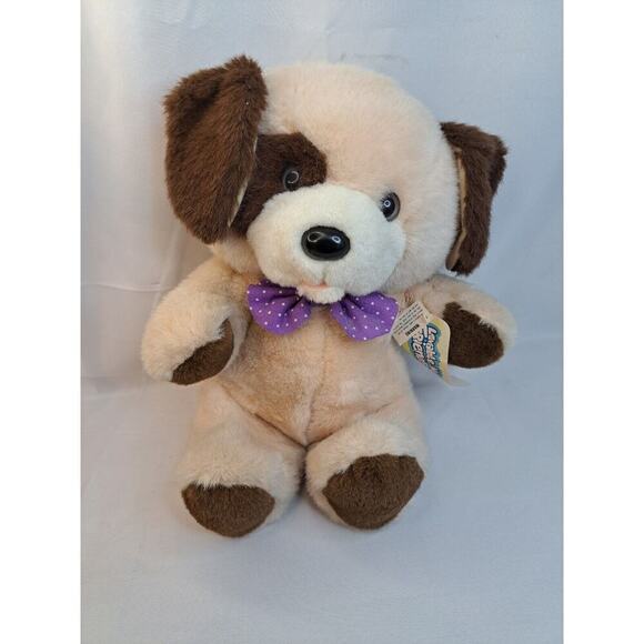 VTG Fairvew Lovable Huggable Friends Dog Plush Stuffed Animal Tan/Brown 13" EUC - Picture 1 of 6